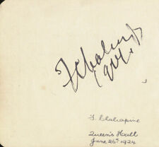 FEODOR IVANOVICH CHALIAPIN - AUTOGRAPH CIRCA 1924 CO-SIGNED BY: FRANK WEBSTER picture