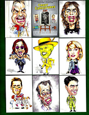 CRAZY CARICATURES CARDS BOX BASE SET /3 PROMO/2 PUZZLE 1 CHASE 1 SKETCH CARD picture