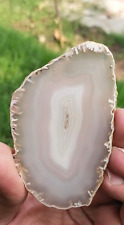 MINDBLOWING NATURAL AGET SLICE CRYSTAL MINERAL SPECIMEN STONE picture