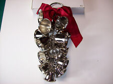 Nordstrom 23 Heavy Large Silvertone Stainless Real Bells Christmas  Decoration picture