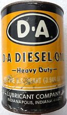 Vintage D-A Lubricant Co. D-A Diesel Quart Oil Advertising Can - Indiana picture