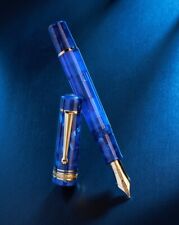 DELTA IMPERIAL BLUE LIMITED EDITION FOUNTAIN 18K #8 NIB #87 OF 88 MADE  FINE NIB picture