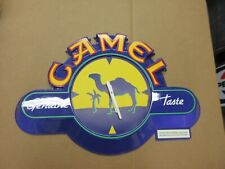 Vintage 90s Camel Cigarette Purple Hanging Wall Clock Sign Advertisement C6 picture