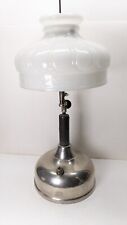 1925 ANTIQUE COLEMAN QUICK LITE KEROSENE LANTERN LAMP & MILK GLASS SHADE picture