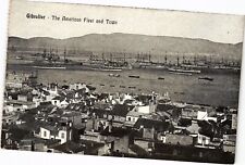 GIBRALTAR THE AMERICAN FLEET AND TOWN (a29204) PC picture