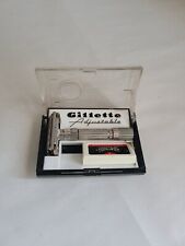 Vintage Gillette G-2 Adjustable Safety 1-9 razor in box picture