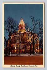 Newark OH-Ohio, Licking County Courthouse, Vintage Souvenir Postcard picture
