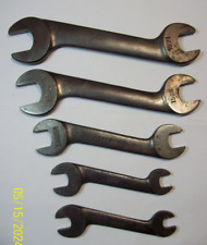 5 vtg Billings & Spencer open end Textile Pattern wrenches, 3/8'' to 7/8'' picture