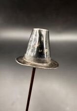Antique CHARLES HORNER Sterling Silver Welsh Hat 11” Hat Pin Edwardian Estate picture
