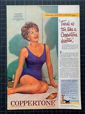 Vintage 1961 Coppertone Suntan Lotion, Joanna Barnes Print Ad picture