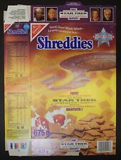 Vintage Cereal Box, SHREDDIES - STAR TREK, 1994, Nabisco, CANADA picture