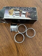 Set Of 4 INTERNATIONAL SILVERPLATE Napkin Bands picture
