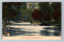 Bellefonte PA-Pennsylvania, The Long Reach, Scenic River, Trees Vintage Postcard picture