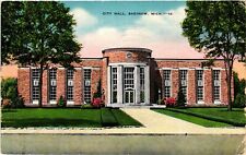 Vintage Postcard- City Hall, Saginaw, MI Early 1900s picture
