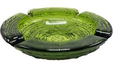 Vintage Mid Century Anchor Hocking Glass Ashtray - Avocado Green picture