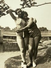 AdB Photograph Lesbian Women Gay Interest Embrace Romantic Ladies Bathing Suits picture
