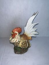 Ceramic Rooster Vintage Farmhouse Decoration Figure. Chicken. Rustic Barn picture