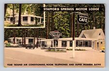 Stafford Springs MS-Mississippi, Stafford Springs Motor Lodge, Vintage Postcard picture