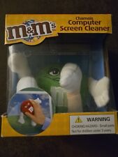 NIB 2007 Green M&M's Collectible M&M Chamois Computer Screen Cleaner M&M Plush picture