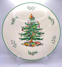 Spode Christmas Tree Footed Server Plate S 3324 S #15 Cake Pie Cheese Plate VTG picture
