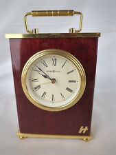 Vintage Howard Miller Rosewood Mantle Desk Clock Model No. 613-528 picture