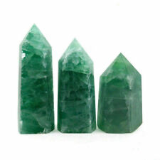 Natural Green Fluorite Crystal REAL Wand Point Healing picture