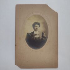 Strong African American Lady Rare S.A. Texas, Cabinet Card Photo 1890's picture