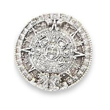 Vintage Mayan Aztec Ceramic Calendar Wall Hanging Plaque Off White Color 6.5 In picture