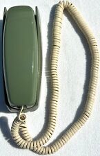 Southern Bell Western Electric Trimline Rotary Telephone in Avocado Green, MCM picture