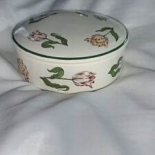 pre-loved authentic TIFFANY & CO Tiffany Tulips large trinket box POWDER BOX picture