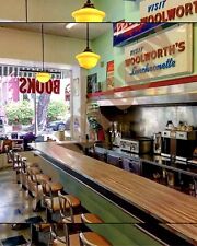 Vintage Woolworth's Luncheonette Diner Cafe Counter Collage 8x10 Photo picture