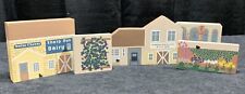 Vintage Cats Meow 1994 Amish Craftsman Series Cheese House & Buggy Shop + 3 Acce picture