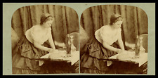 Young Woman and Her Taste, ca.1870, Stereo Vintage Print Stereo, Legend  picture