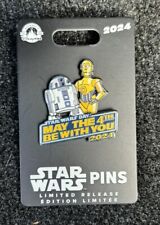 2024 Disney Parks Star Wars R2-D2 & C-3PO May the 4th Be With You Pin LR picture