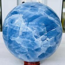 Natural Blue Celestite Crystal Sphere Ball Healing Madagascar 2520G picture