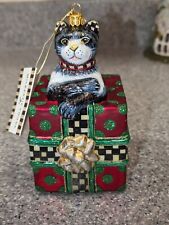 MACKENZIE CHILDS  Alley Cat Christmas Ornament  picture