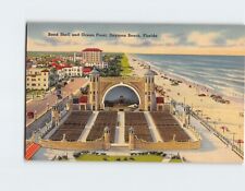 Postcard Band Shell & Ocean Front Daytona Beach Florida USA picture
