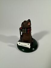 Byers Choice 2013  Chocolate Lab Dog with Scarf And Sheet Music picture