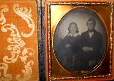 1/6th size Ambrotype of young couple in full case picture