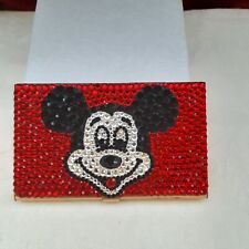 RARE KATHRINE BAUMANN  JEWELED DISNEY MICKEY MOUSE BUSINESS CARD HOLDER picture
