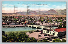 Juarez Mexico Aerial View c1942 Linen Postcard picture