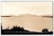 c1910s Frenchman's Bay From Edgewater Inn Sullivan Harbor ME RPPC Photo Postcard picture