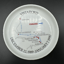 Vintage 80s 90s Rosenthal VISTAFJORD CUNARD Cruise Ship Porcelain Trinket Dish picture