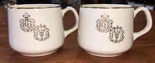 2-Vintage Hall Pottery Tea Cup, Rx Pharmacy & Medicine Symbols picture