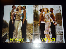 VERSACE 2-Page Magazine PRINT AD Fall 1999 MALGOSIA BELA Amber Valletta MEISEL picture