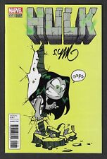 HULK #1 (2016) SIGNED BY SKOTTIE YOUNG  *** RARE GRAY SHE-HULK OOPS VARIANT *** picture