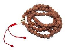 Rudraksha Prayer beads Gypsy Necklace Yoga Necklace Boho Necklace Tribal J picture