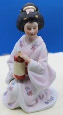Vintage Seizan Geisha Woman Kneeling - Fine Art Figurine picture