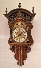 Warmink Sallander Clock Moon Phase 8 Day Vintage Dutch Oak Spares Repairs picture