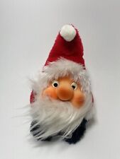 VTG Plush 1982 Rennoc Santakins Santa Claus Doll Stuffed Toy 6” Decoration USA picture
